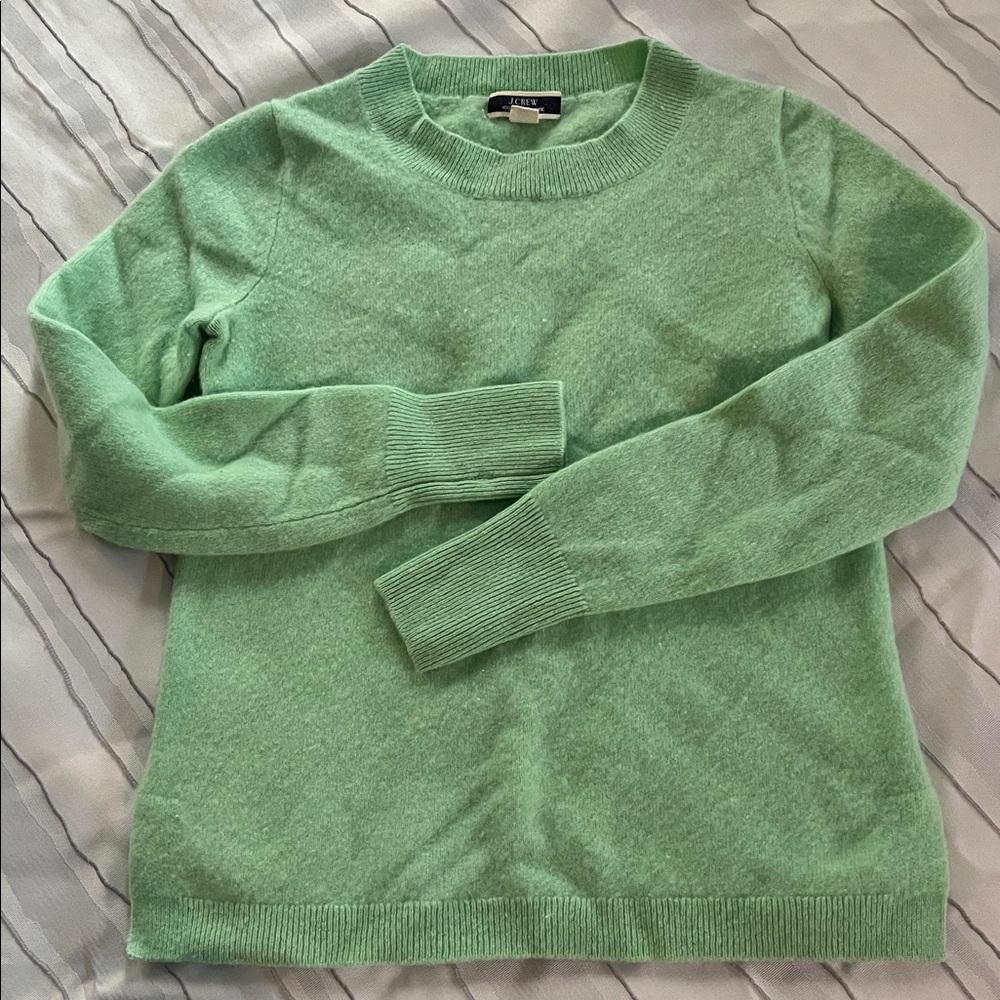 J. Crew Mint Cashmere Sweater
